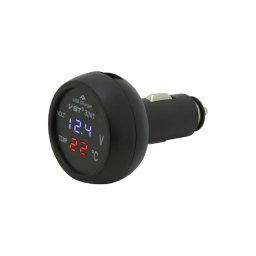 COMPASS zástrčka multi - usb, voltmetr, teploměr 07427