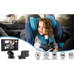 Kamerový systém pre monitorovanie detí v aute - 4,3" Monitor + HD kamera s IR