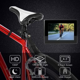 Kamera na bicykel - bezpečnostný SET pre videnie vzadu - 4,3" Monitor + FULL HD Kamera