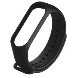 Tactical 513 Silikónový Remienok pre Xiaomi Mi Band 3/4 Black (EU Blister) 8596311086908