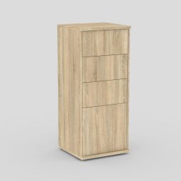 Drevona, Zásuvková skrinka, 51cm, viac farieb, REA ALBERTA 01A