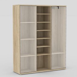 Drevona, Skriňa, 149cm, kombinovaná, viac farieb, REA ALBERTA 06