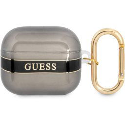 Guess TPU Printed Stripe Puzdro pre Airpods 3 Black GUA3HHTSK