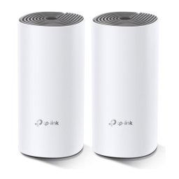 tp-link Deco E4(2-PACK), AC1200 Whole-Home Mesh Wi-Fi System, Qualcomm CPU, 867Mbps at 5GHz+300Mbps at 2.4GHz, 2 10100Mbps Port Deco E4(2-Pack)