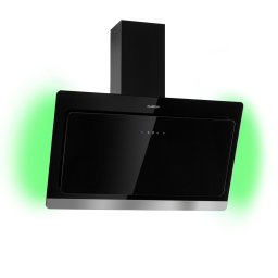 Klarstein Aurora 90 Smart, digestor, 90 cm, komínový, 585 m³/h, LED podsvietenie, A++, biely