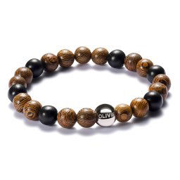 Olivie Korálkový náramok WOOD 6062