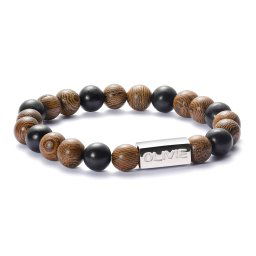 Olivie Korálkový náramok WOOD 6063