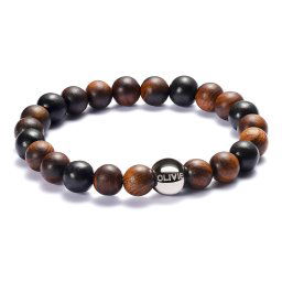 Olivie Korálkový náramok WOOD 6064