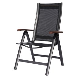 Polohovacie kreslo ASS COMFORT - antracit + čierna