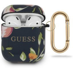 Guess Silikónový Kryt pre AirPods 1 / AirPods 2 Floral N.3 (EU Blister) GUACA2TPUBKFL03