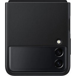 Samsung Kožený Kryt pre Galaxy Z Flip3 5G Black EF-VF711LBEGWW