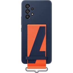 Samsung Silikónový Kryt vr Popruhu pre Galaxy A53 5G Navy EF-GA536TNEGWW