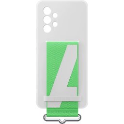 Samsung Silikónový Kryt vr Popruhu pre Galaxy A53 5G White EF-GA536TWEGWW