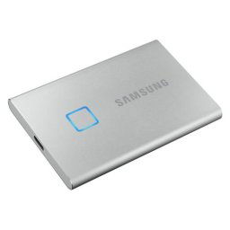 Samsung externý SSD disk T7 touch - 2 TB - strieborný