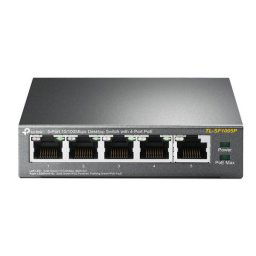 tp-link TL-SF1005P, 5 port mini Desktop Switch, 5x 10100M RJ45 ports, 4x PoE, steel case TL-SF1005P