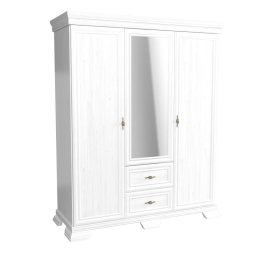 Skriňa, 158cm, kombinovaná, sosna andersen, zrkadlo, KORA KS2