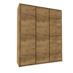 Skriňa, 166cm, kombinovaná, lefkas ciemny, MONTANA S3D