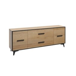 Televízny stolík, 179cm, dub riviera, FRIDA RTV2D2S