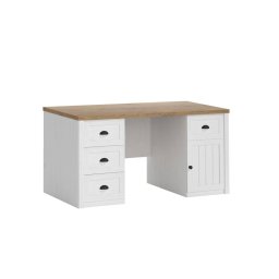 Písací stôl, 160x67cm, sosna andersen, lefkas ciemny, PROVANCE B1