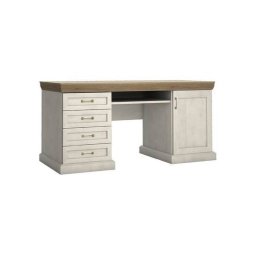 Písací stôl, 147x55cm, sosna nordická, dub divoký, ROYAL B1