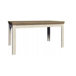 Jedálenský stôl, 160x90cm, rozkladací, MDF, sosna andersen, dub divoký, ROYAL ST