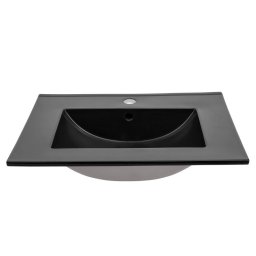 Umývadlo, 81cm, čierne, LAVA BLACK 80 UM-8003-80-BLACK DP