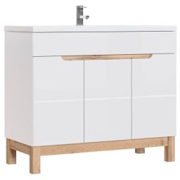 Skrinka pod umývadlo, 100cm, biela, lesk, BALI WHITE 825