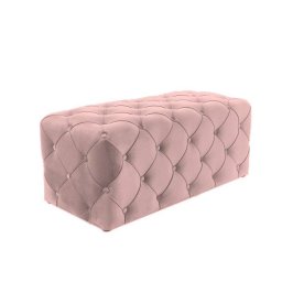 Taburetka, 102cm, ružová látka, Signal, AVIVA VELVET