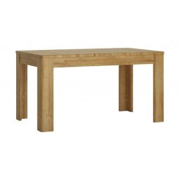 Jedálenský stôl, 160x90cm, rozkladací, MDF, dub grandson, HALEN CNAT01
