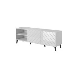 Televízny stolík, 150cm, biely, ABETO 150
