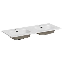 Umývadlo do kúpeľne, 121cm, biele, GO 120D-8095