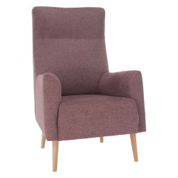 Kondela Kreslo ušiak, buk drevo, staroružová látka, SAMY