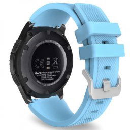 BStrap Silicone Sport remienok na Samsung Gear S3, pastel blue (SSG006C25)
