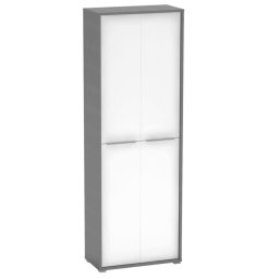Kondela Skriňa, 75cm, policová, grafit, biela, RIOMA NEW TYP 05