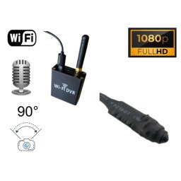 Mikro miniatúrna pinhole kamera FULL HD 90° uhol + audio - Wifi DVR modul pre live sledovanie