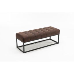 LuxD Dizajnová lavica Halle 110cm antik hnedá