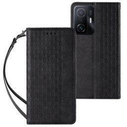 MG Magnet Strap knižkové kožené puzdro na Samsung Galaxy A13 5G, čierne