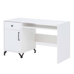 Písací stôl, 125x55cm, biely, BERGEN BE9