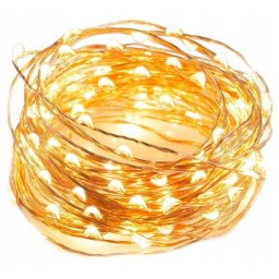 100 LED svetelná reťaz drôt vianočné osvetlenie