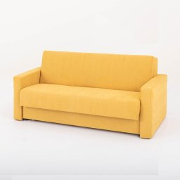 Drevona, Trojsed s rozkladom a úložným priestorom, látka žltá, SARA III