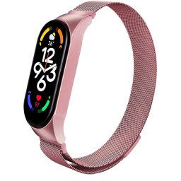 Tactical 830 Loop Magnetický Kovový Remienok pre Xiaomi Mi Band 7 Rose 8596311191152