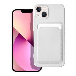 Forcell Card Case obal, iPhone 14 Plus, biely