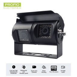 Duálna kamera do auta AHD FULL HD + f3,6 a f8,0 objektív + 24 LED nočné videnie + WDR