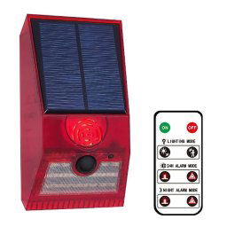 Solárny alarm senzor - vodotesná IP65 lampa 6 režimov + detekcia pohybu + diaľkové ovládanie