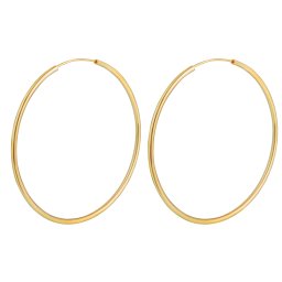 Olivie Strieborné 6cm KRUHY GOLD 7093