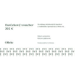 Olivie DARČEKOVÝ POUKAZ elektronický 1287 Hodnota: 200 €