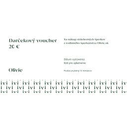 Olivie DARČEKOVÝ POUKAZ elektronický 1287 Hodnota: 20 €