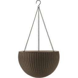 Kvetináč HANGING SPHERE - hnedý