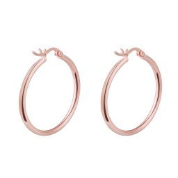 Olivie Strieborné 3cm KRUHY ROSE 7070