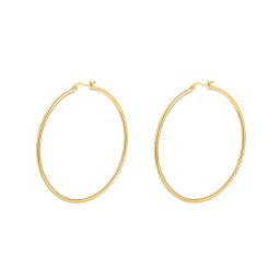 Olivie Strieborné 4cm KRUHY GOLD 7072